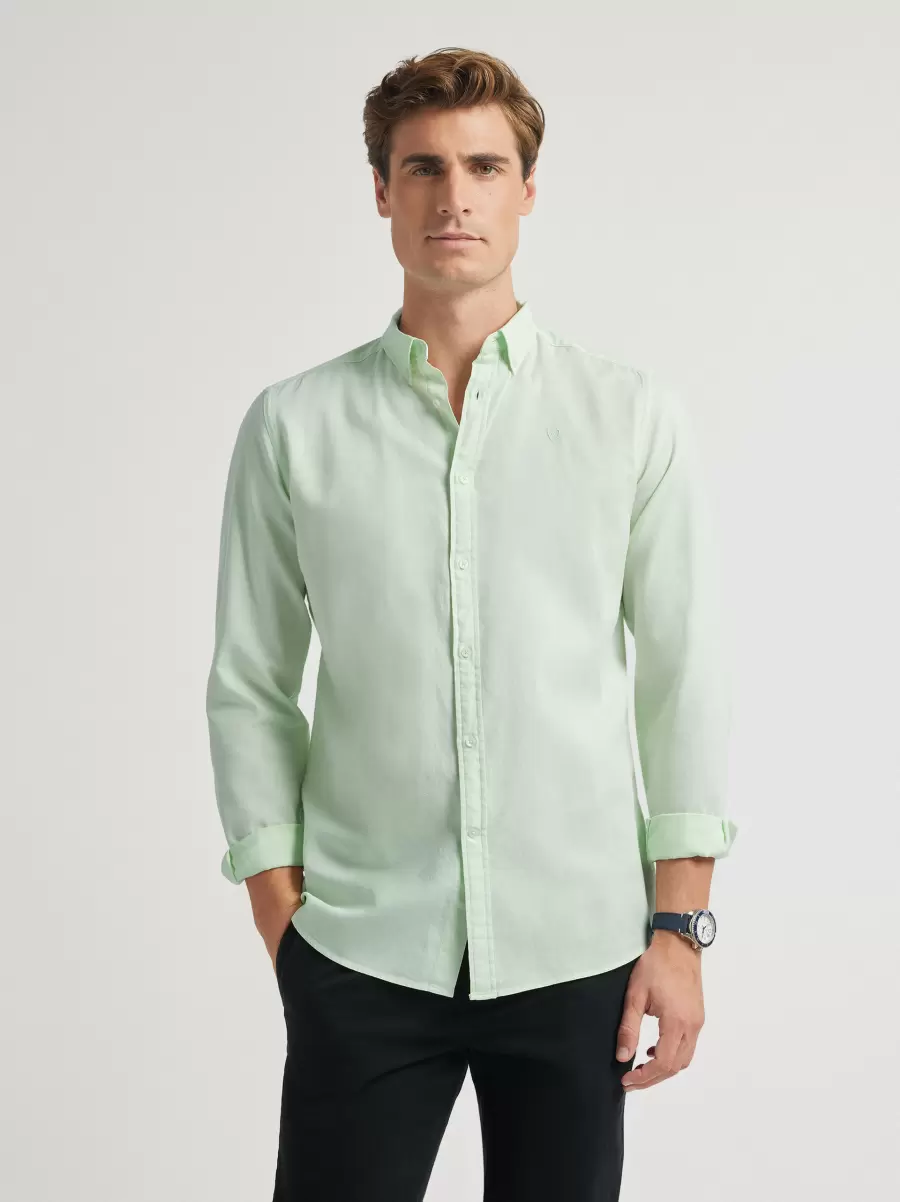 Casual Camisa Panama Dye Verde Álvaro Moreno Hombre