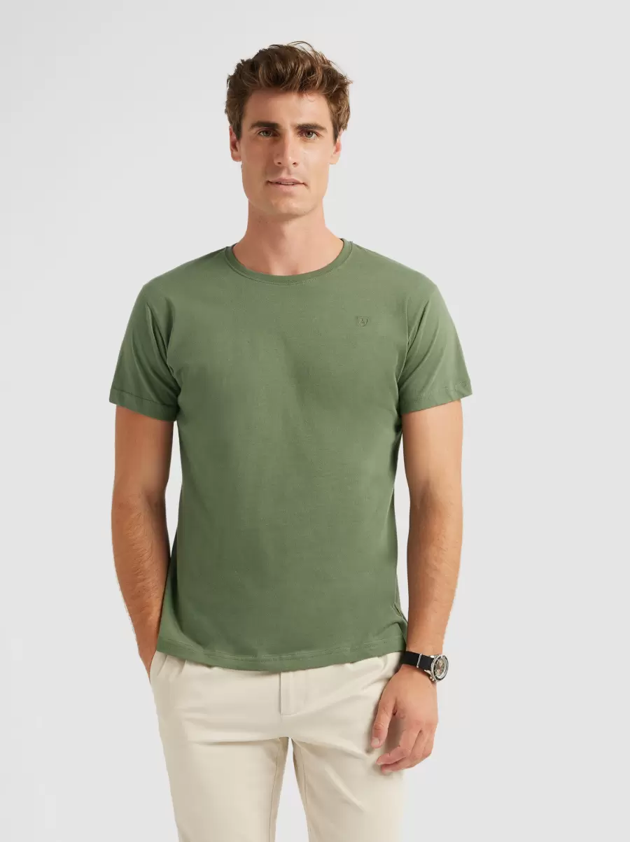 Álvaro Moreno Camisetas Hombre Camiseta Trendy Verde