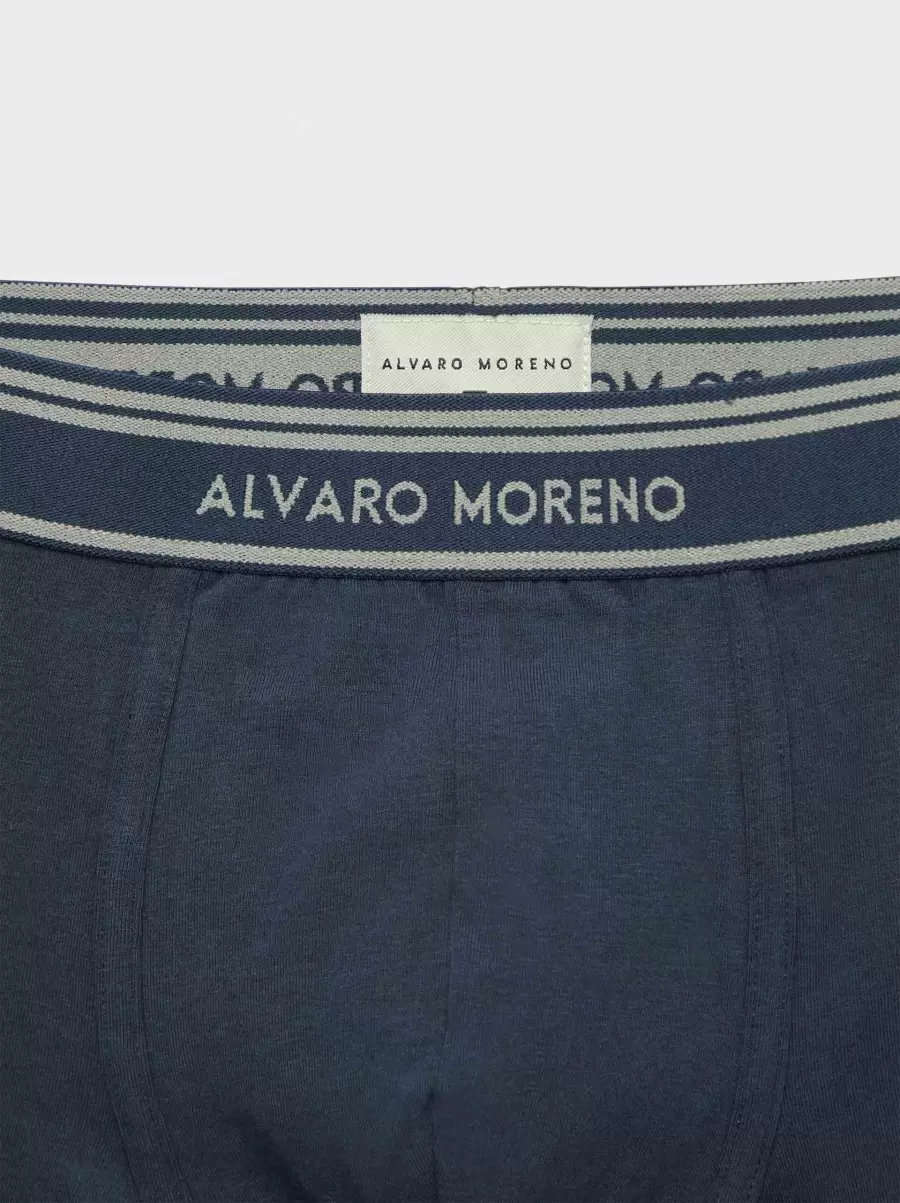 Boxer Basic Azul Marino Hombre Ropa Interior Álvaro Moreno - 3