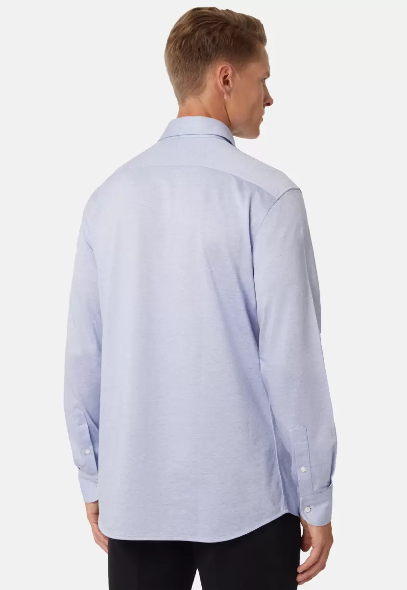 Hombre Camisa Estilo Polo De Punto Jersey De Algodón Corte Regular Polo Camisas Lujoso Boggi Milano - 2