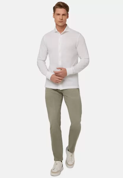 Hombre Polo Camisas Boggi Milano Camisa Estilo Polo De Piqué Hilo De Escocia Slim Fit Ultimo Modelo