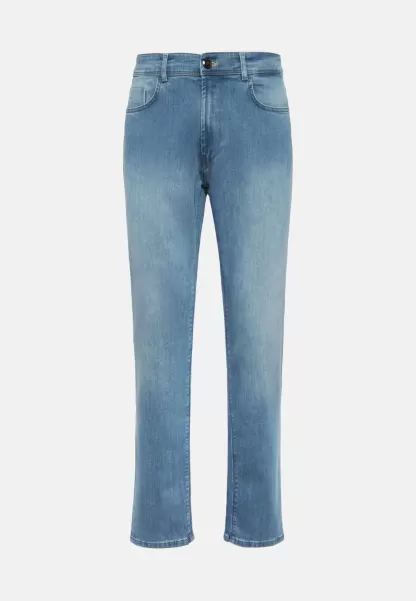 Jeans Vaquero De Denim Elástico Azul Claro Hombre Boggi Milano Sostenibilidad